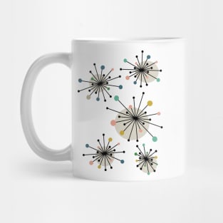 Mid Century Modern Atomic Starburst Mug